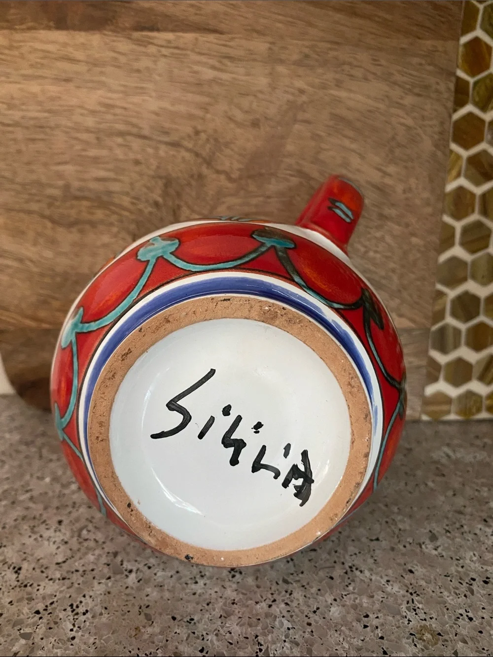 LIKE NEW Hand Painted Sicilian “Allegria” Ceramic Pitcher